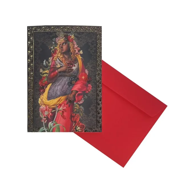 CARTE DE VOEUX VIERGE NOIRE - VOGLIO BENE
