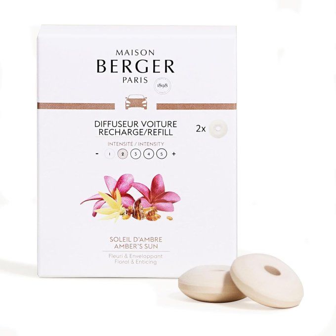 RECHARGE DIFFUSEUR VOITURE BERGER SOLEIL D'AMBRE
