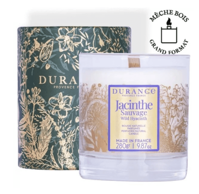 BOUGIE PARFUMEE DURANCE - JACINTHE SAUVAGE  280g  