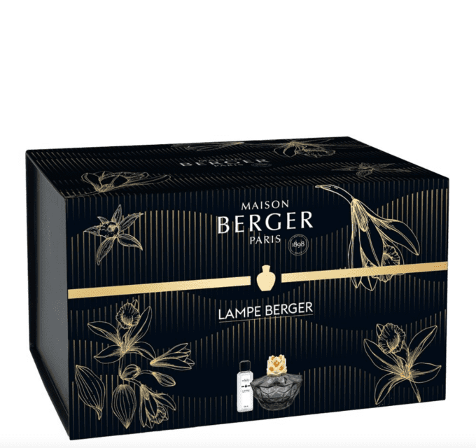 COFFRET LAMPE BERGER KALY  NOIRE - SPLENDEUR VANILLEE