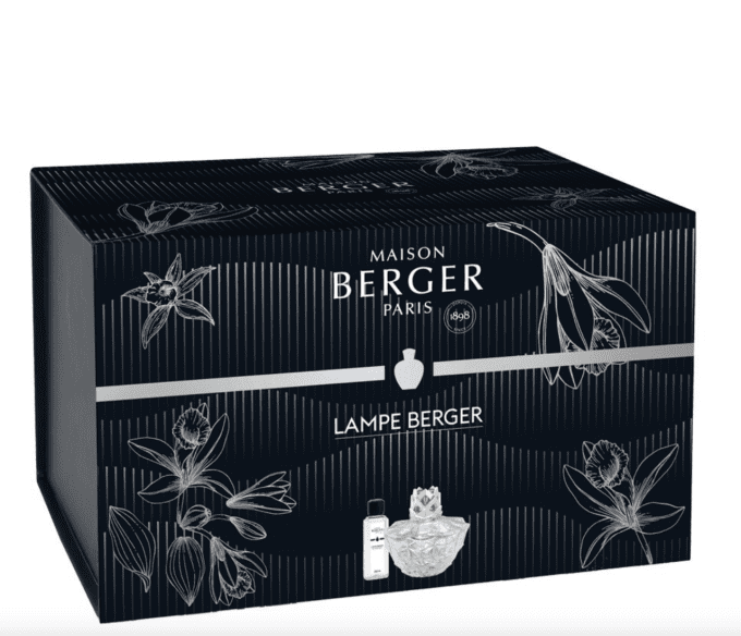 COFFRET LAMPE BERGER KALI TRANSPARENTE - SPLENDEUR VANILLEE 