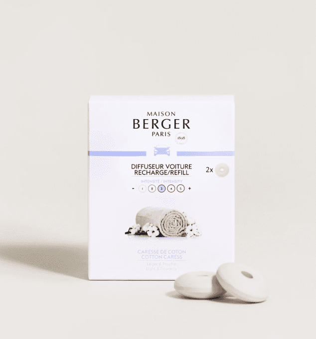 RECHARGE DIFFUSEUR VOITURE BERGER CARESSE DE COTON