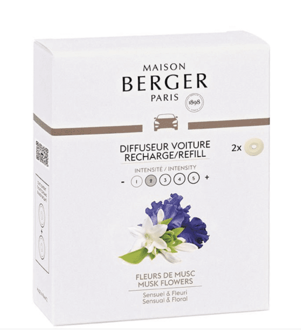 RECHARGE DIFFUSEUR VOITURE BERGER FLEUR DE MUSC