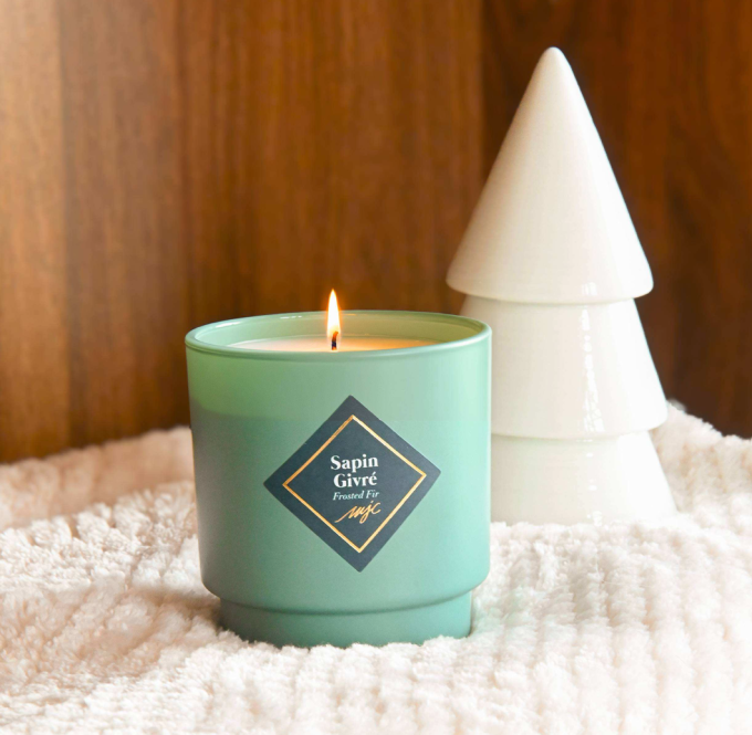 BOUGIE SAPIN GIVRÉ 180G - MY JOLIE CANDLE